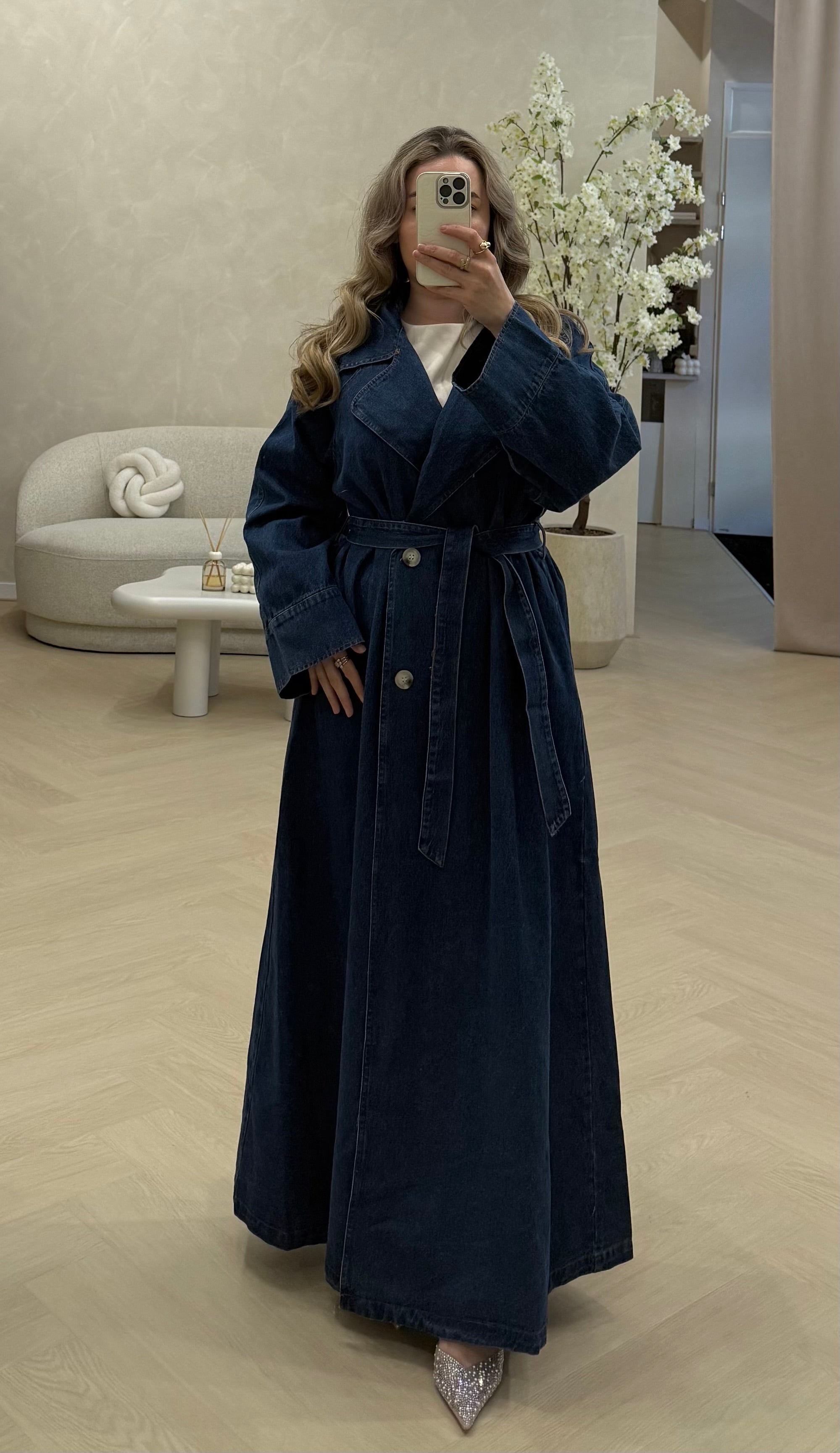 Denim trenchcoat