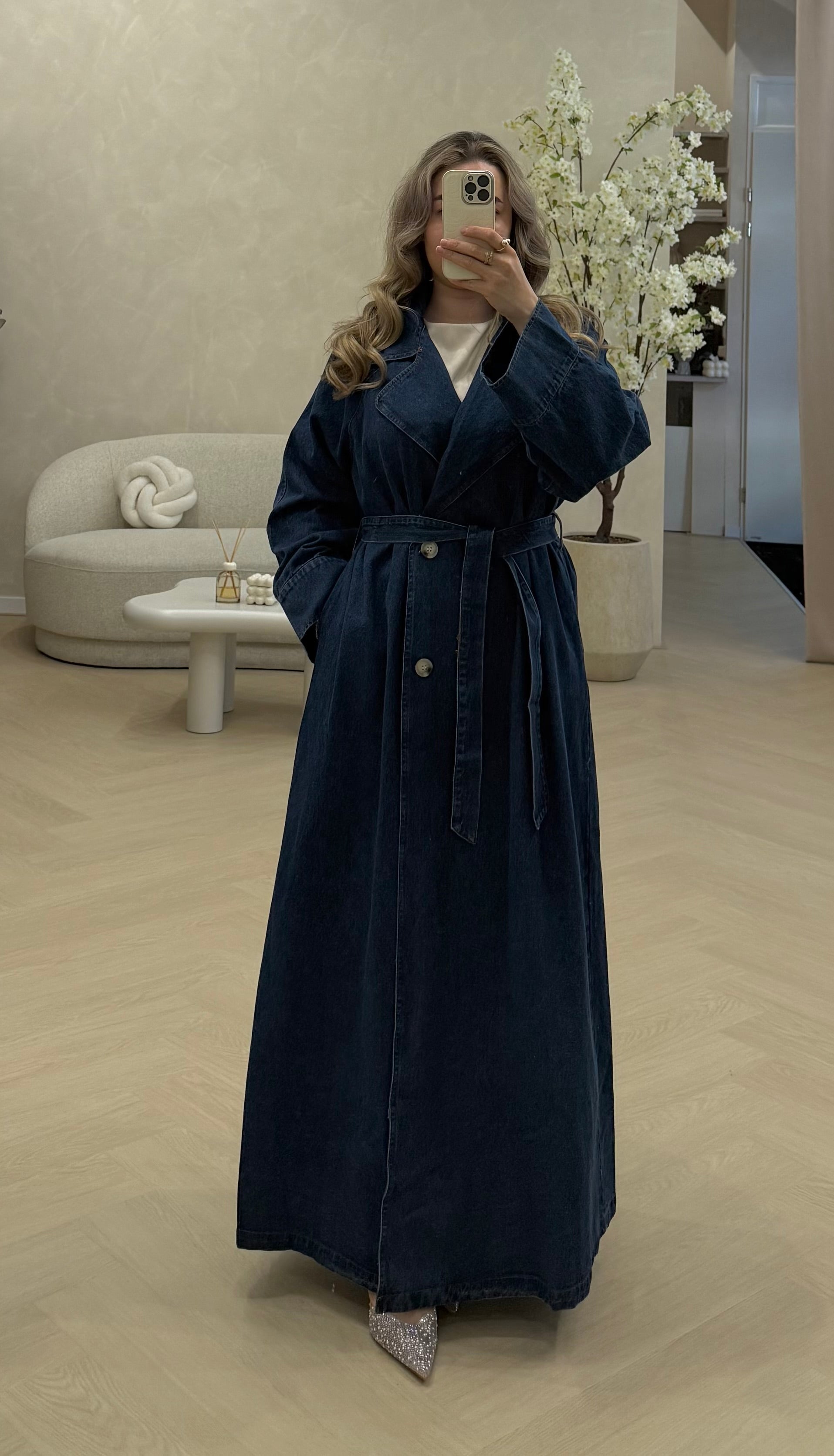 Denim trenchcoat